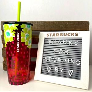 STARBUCKS 2022 Berry Blossom Glass Cold Tumbler